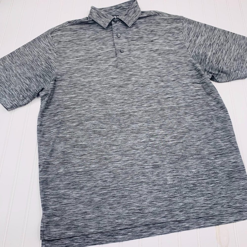 Footjoy Stretch Short Sleeve Polo Shirt L Grey